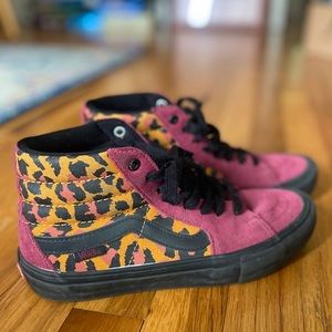 Vans Sk8-Hi Pro Leopard Print size, 7.5M/9W
